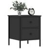 vidaXL Nachttische 2 Stk. Schwarz 40x42x50 cm Holzwerkstoff