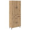 vidaXL Highboard 2 pcs Artisan-Eiche 69,5 x 34 x 180 cm Holzwerkstoff