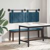 vidaXL H&auml;ngevorderseite Wandmontiert Blau 150 x 55 x 5 cm Samt