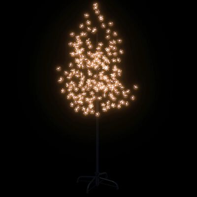 vidaXL LED-Baum mit Kirschblüten Warmweiß 200 LEDs 180 cm