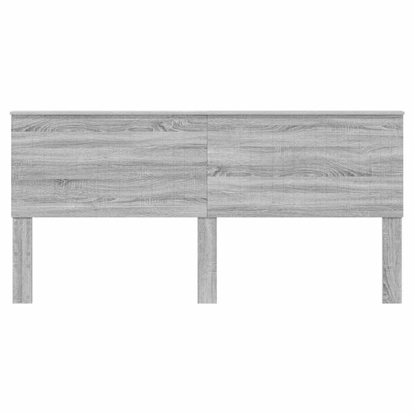 vidaXL Kopfteil mit Kopfteil Graues Sonoma 200 cm Holzwerkstoff
