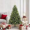vidaXL K&uuml;nstlicher geflammter Weihnachtsbaum 150 LEDs Gr&uuml;n 150 cm