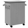 vidaXL K&uuml;chenwagen BODO Grau 72x45x80 cm