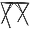 vidaXL Esstisch-Gestell in X-Form 60x60x73 cm Stahl