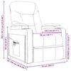 vidaXL Relaxsessel Dunkelgrau Stoff