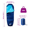 vidaXL Mumienschlafsack f&uuml;r Erwachsene Camping 3 Jahreszeiten