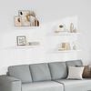 vidaXL Schweberegale 4 Stk. Wei&szlig; 80x23,5x3,8 cm MDF