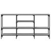 vidaXL Konsolentisch Grau Sonoma 160x29x80 cm Holzwerkstoff