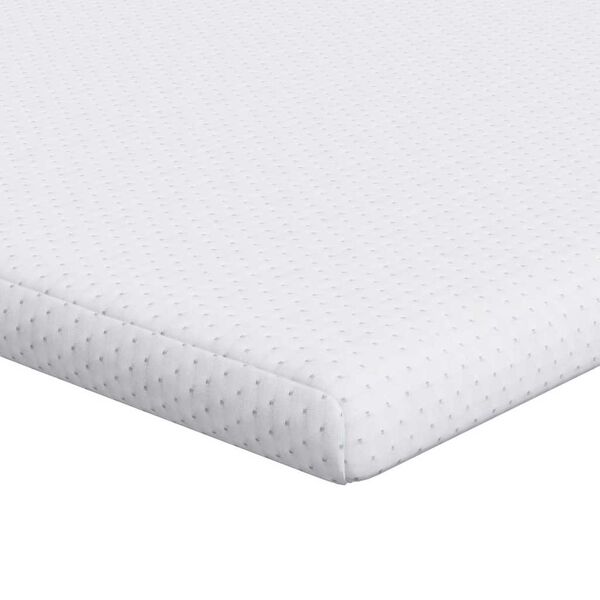 vidaXL Matratzenauflage Wei&szlig; 140 x 200 cm Jacquard Stoff