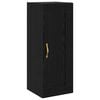 vidaXL Wandschrank Schwarze Eiche 34,5 x 34 x 90 cm Holzwerkstoff