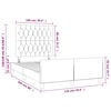 vidaXL Bettgestell ohne Matratze Dunkelblau 120x200 cm Samt