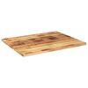 vidaXL Tischplatte 100x80x2,5 cm Rechteckig Raues Massivholz Mango