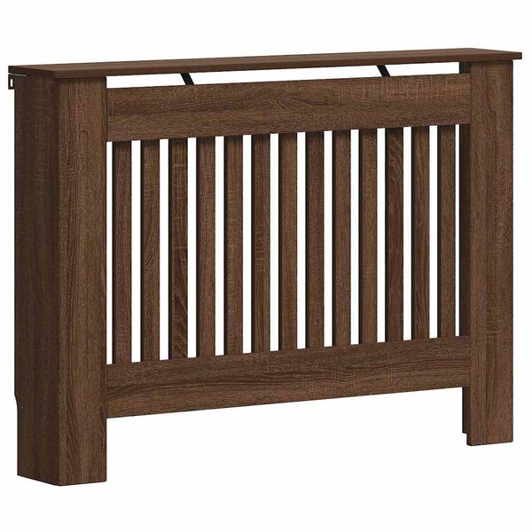 vidaXL Heizk&ouml;rperabdeckung Braun Eichen-Optik 112 x 19 x 81,5 cm