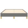 vidaXL Bettgestell ohne Matratze Dunkelgrau 120x200 cm Stoff