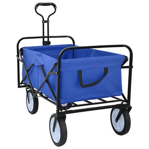vidaXL Klapp-Handwagen Blau 94 x 53 x 99 cm Oxford-Stoff
