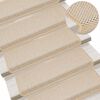 vidaXL Stufenmatten Selbstklebend Sisal-Optik 30 Stk. 65x21x4cm Berber