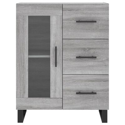 vidaXL Highboard Grau Sonoma 69,5x34x180 cm Holzwerkstoff