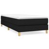 vidaXL Boxspringbettgestell Schwarz 90x200 cm Stoff