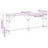 vidaXL Konsolentisch Artisan-Eiche 200 x 29 x 75 cm