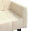 vidaXL Schlafsofa 2-Sitzer Creme Samt