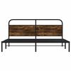 vidaXL Metallbett ohne Matratze R&auml;uchereiche 183x213 cm
