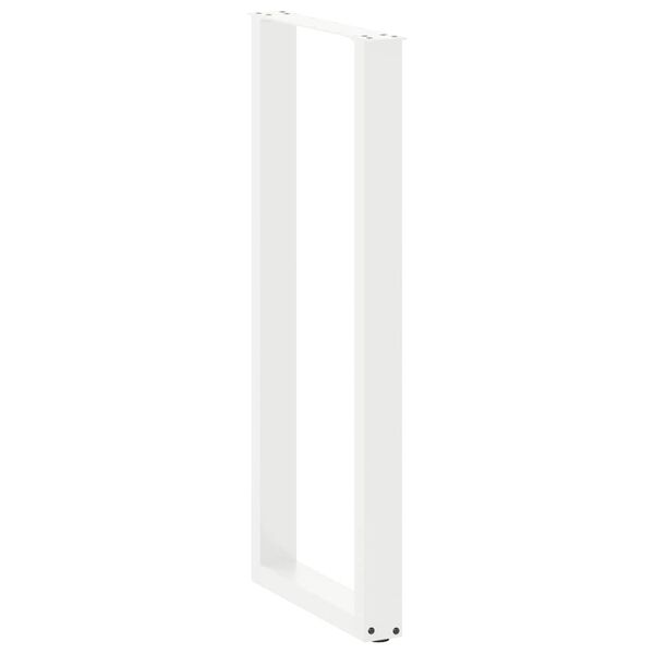 vidaXL Bartischbeine U-Form 2 Stk. Wei&szlig; 40x(110-111) cm Stahl