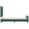 vidaXL Boxspringbett mit Kopfteil Dunkelgr&uuml;n 120 x 200 cm Samt