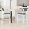vidaXL Esszimmerst&uuml;hle 2 pcs Wei&szlig; 48 x 49 x 95 cm Massives Gummiholz