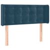 vidaXL LED Kopfteil Dunkelblau 93x16x78/88 cm Samt