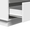 vidaXL Nachttisch mit Schubladen Wei&szlig; 71 x 34,5 x 75 cm Holzwerkstoff