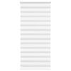 vidaXL Doppelrollo Wei&szlig; 105x230 cm Stoffbreite 100,9 cm Polyester