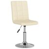 vidaXL Esszimmerst&uuml;hle 4 Stk. Drehbar Creme Stoff