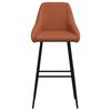 vidaXL Barhocker 2 Stk. Hellbraun Kunstleder