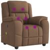 vidaXL Massagesessel Braun Stoff