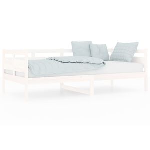 vidaXL Tagesbett Wei&szlig; Massivholz Kiefer 90x200 cm