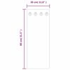 vidaXL Wandgarderobe 80x30 cm Hartglas Ziegelmauer-Optik