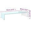 vidaXL TV-Aufsatz/Monitorerhöhung Glas Grün 70x30x13 cm