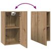 vidaXL TV-Schrank-Set Wandmontiert 3 pcs Artisan-Eiche 60 x 30 x 30 cm