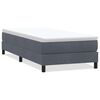 vidaXL Boxspringbett ohne Matratze Dunkelgrau 100x210 cm Samt