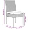 vidaXL Garten Essgruppe 3 pcs Grau Pulverbeschichteter Stahl