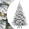 vidaXL K&uuml;nstlicher Weihnachtsbaum mit 300 LEDs Wei&szlig; 240 cm PE und PVC