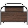 vidaXL Bettgestell ohne Matratze 90x190 cm Braun Eichen-Optik