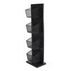 Gifts Amsterdam Tee-Organizer Mandy 1x4 Holz Metall Schwarz 12x8x42 cm