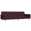 vidaXL Schlafsofa 2-Sitzer mit Fu&szlig;hocker Lila Stoff