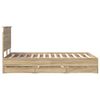 vidaXL Bettrahmen Sonoma-Eiche 135 x 190 cm Ingenieurs Holz