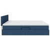 vidaXL Aufbewahrungsbett mit Matratze Blau 200 x 200 cm Holzwerkstoff