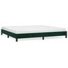 vidaXL Bettgestell ohne Matratze Dunkelgr&uuml;n 200x200 cm Samt