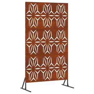vidaXL Sichtschutz 100 x 50 x 180 cm Wetterfeststahl Rostoptik