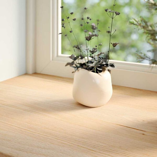 vidaXL Fensterb&auml;nke 2 Stk. Unbehandelt 120x25x2 cm Massivholz Eiche