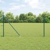 vidaXL Zaunpfosten Grün 50 x 1 m (50 mm Mesh) Stahl und PVC
